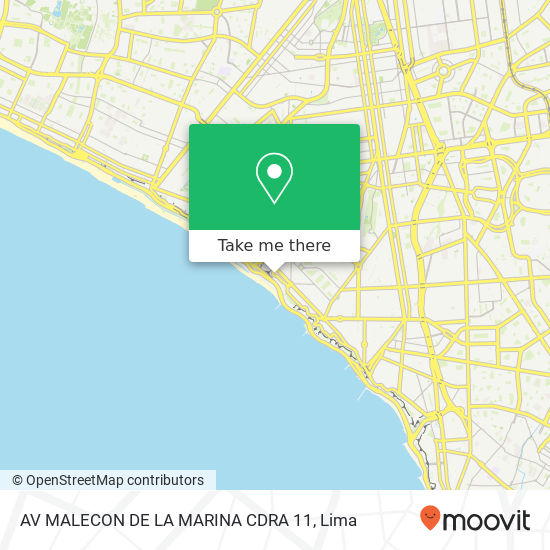 AV  MALECON DE LA MARINA CDRA 11 map