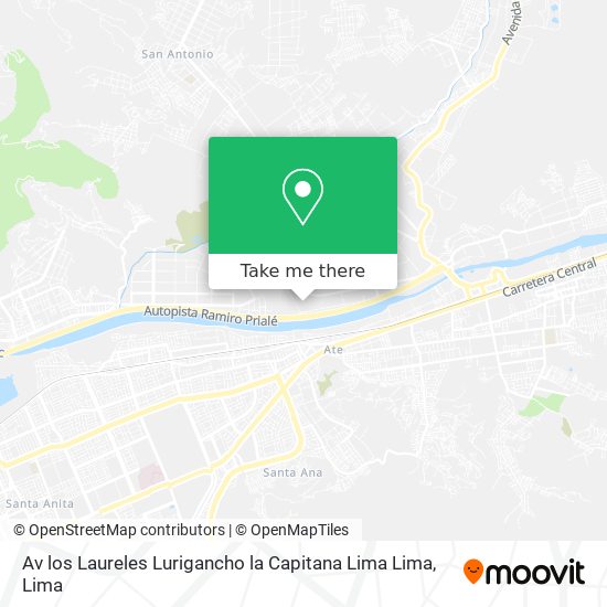 Av  los Laureles Lurigancho  la Capitana  Lima  Lima map