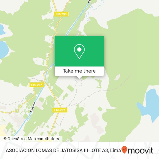ASOCIACION LOMAS DE JATOSISA III LOTE A3 map