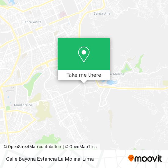 Mapa de Calle  Bayona   Estancia La Molina