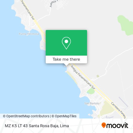 Mapa de MZ  K5 LT  43 Santa Rosa Baja