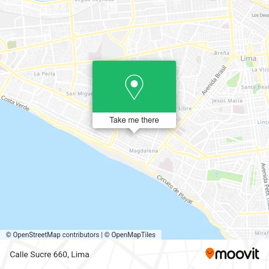 Calle  Sucre 660 map