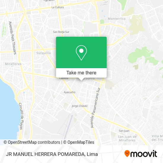 Mapa de JR  MANUEL HERRERA POMAREDA