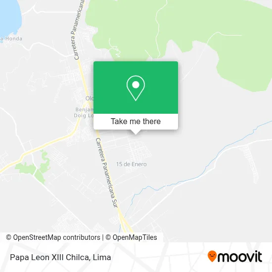 Papa Leon XIII Chilca map
