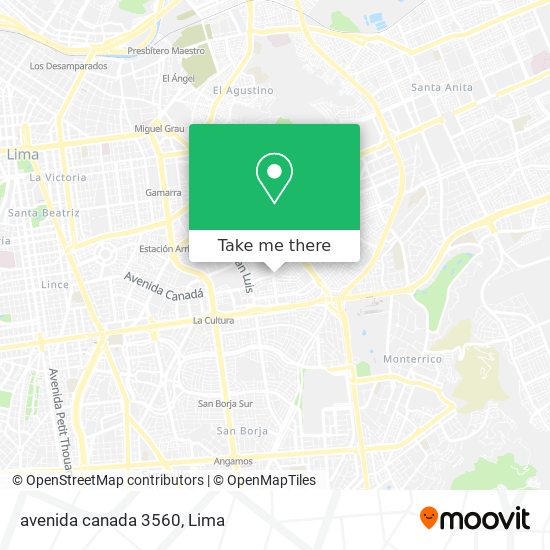 avenida canada 3560 map