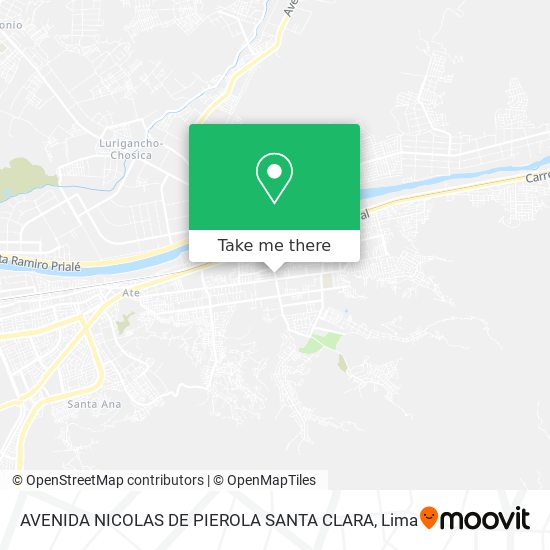AVENIDA NICOLAS DE PIEROLA SANTA CLARA map