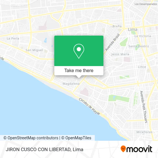 JIRON CUSCO CON LIBERTAD map