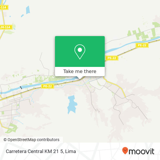 Carretera Central KM 21 5 map