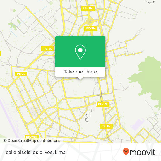 Mapa de calle piscis   los olivos