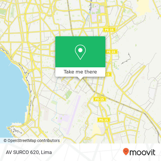 AV  SURCO 620 map