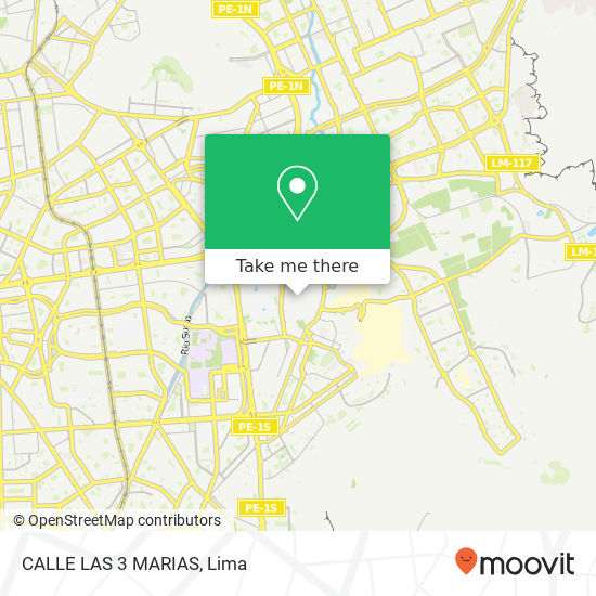 CALLE LAS 3 MARIAS map