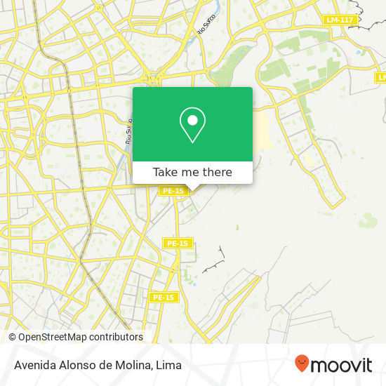 Avenida Alonso de Molina map