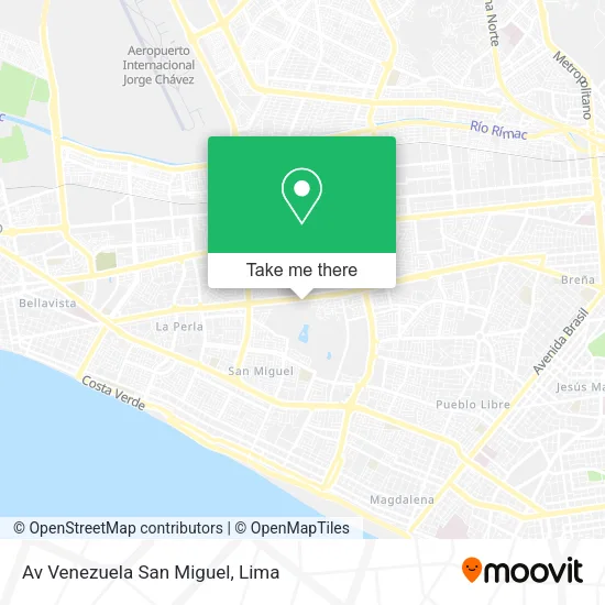 Av Venezuela San Miguel map