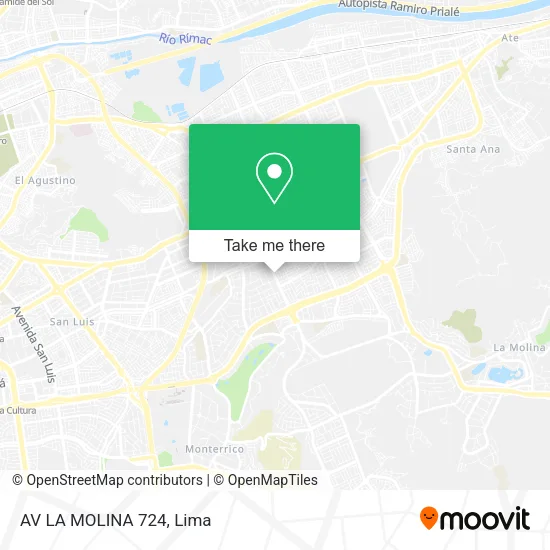 AV LA MOLINA 724 map