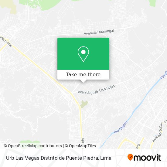 Mapa de Urb  Las Vegas Distrito de Puente Piedra
