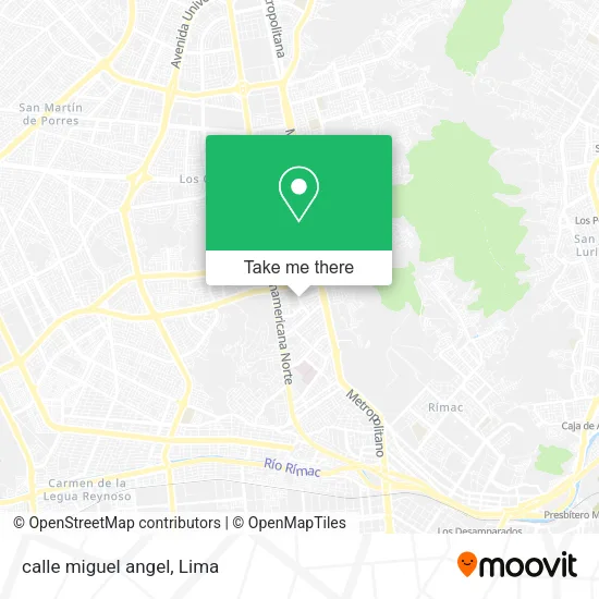 Mapa de calle miguel angel