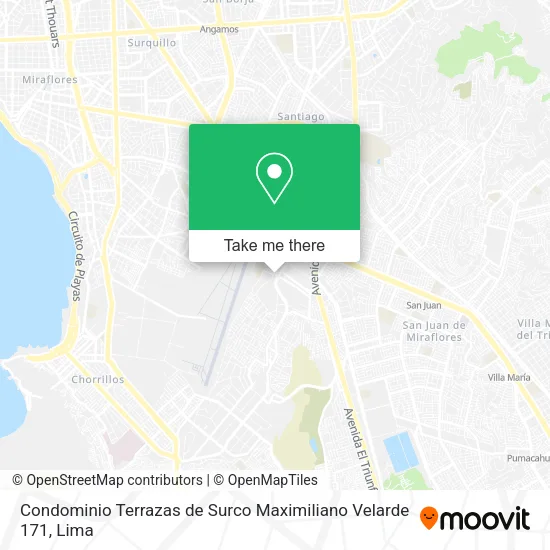 Mapa de Condominio Terrazas de Surco  Maximiliano Velarde 171