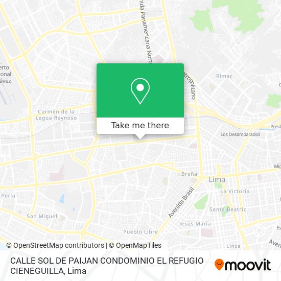 CALLE SOL DE PAIJAN   CONDOMINIO EL REFUGIO   CIENEGUILLA map
