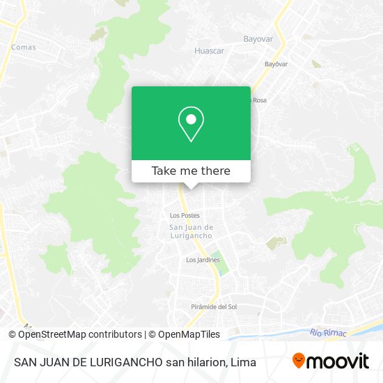 SAN JUAN DE LURIGANCHO san hilarion map