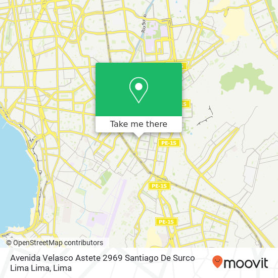 Avenida Velasco Astete   2969 Santiago De Surco  Lima  Lima map