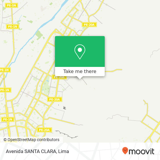 Avenida SANTA CLARA map