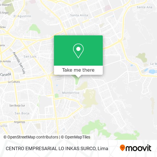 CENTRO EMPRESARIAL LO INKAS  SURCO map