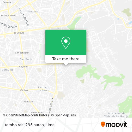 tambo real 295 surco map