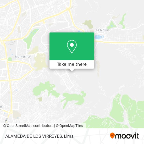 ALAMEDA DE LOS VIRREYES map