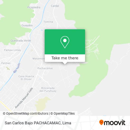 San Carlos Bajo PACHACAMAC map