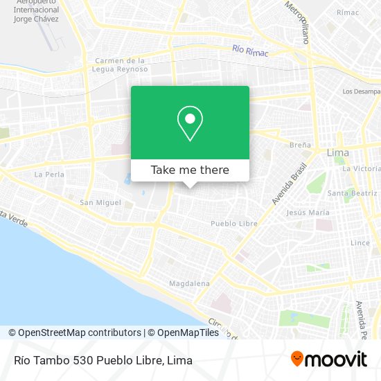 Río Tambo 530  Pueblo Libre map