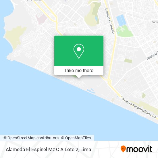 Alameda El Espinel Mz C A Lote 2 map