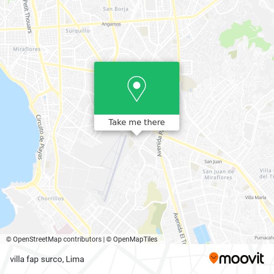 villa fap surco map