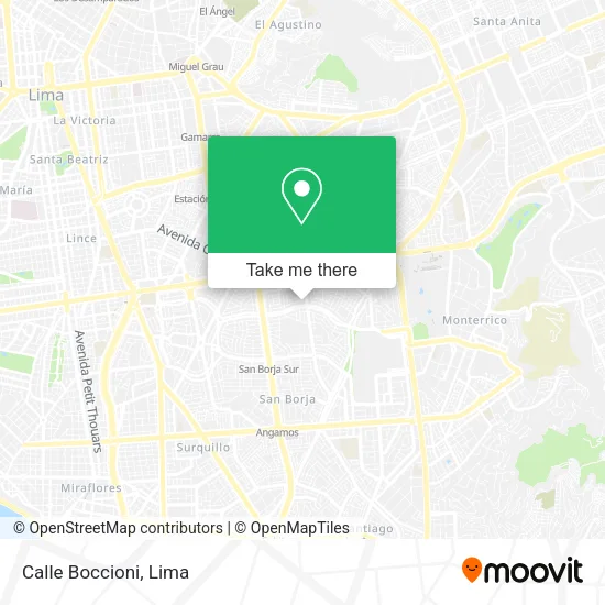 Mapa de Calle Boccioni