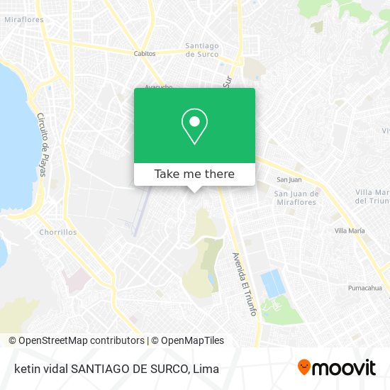 Mapa de ketin vidal  SANTIAGO DE SURCO