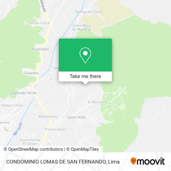 CONDOMINIO LOMAS DE SAN FERNANDO map