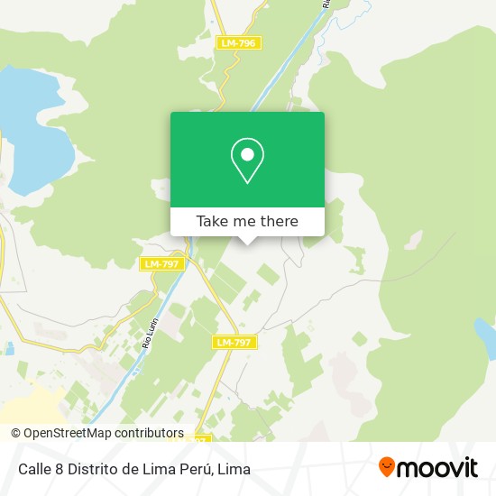 Mapa de Calle 8  Distrito de Lima  Perú