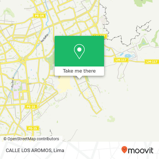 CALLE LOS AROMOS map