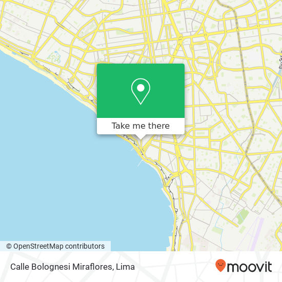 Mapa de Calle Bolognesi  Miraflores
