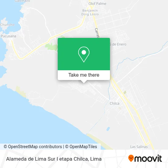 Alameda de Lima Sur I etapa Chilca map