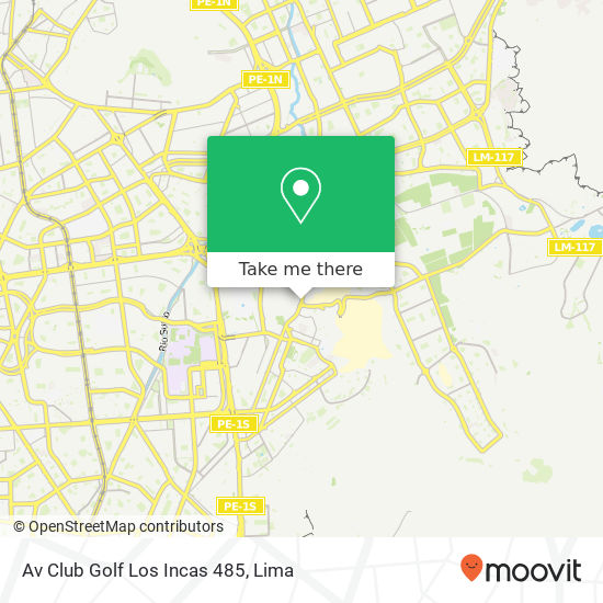 Av  Club Golf Los Incas 485 map