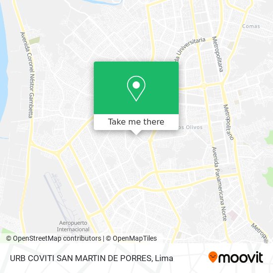 URB  COVITI   SAN MARTIN DE PORRES map