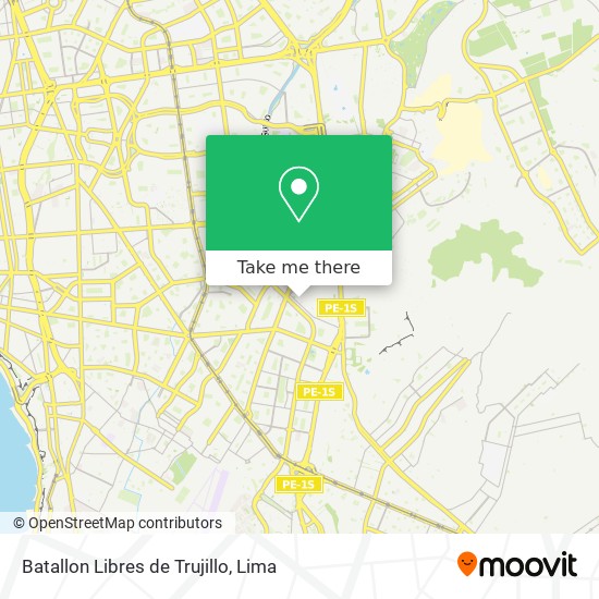 Batallon Libres de Trujillo map