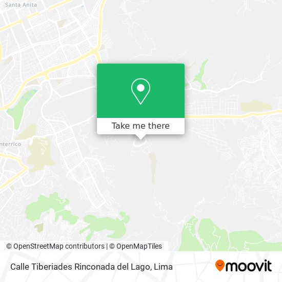 Mapa de Calle Tiberiades  Rinconada del Lago