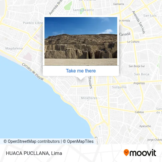 HUACA  PUCLLANA map