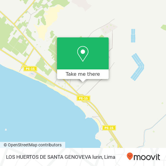 LOS HUERTOS DE SANTA GENOVEVA lurin map