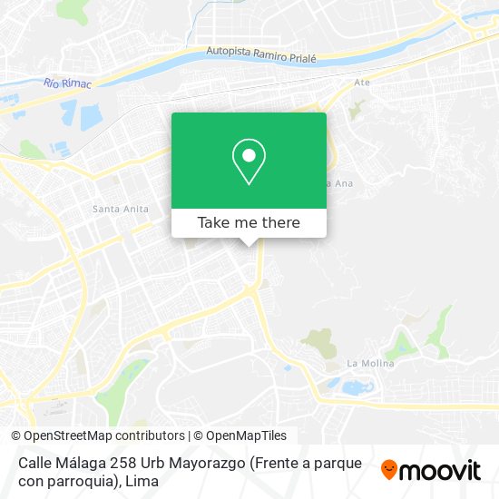 Mapa de Calle Málaga 258 Urb  Mayorazgo (Frente a parque con parroquia)