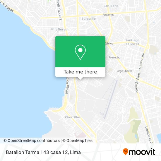 Batallon Tarma 143 casa 12 map