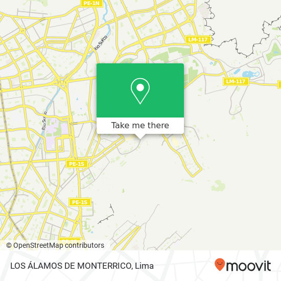 LOS ÁLAMOS DE MONTERRICO map