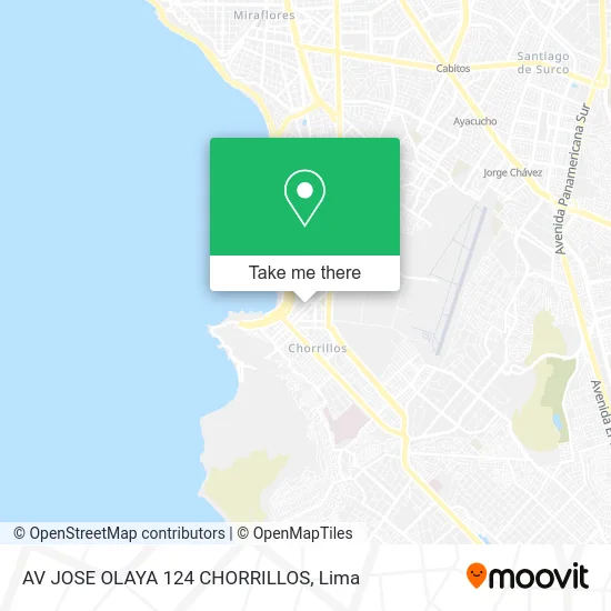 AV  JOSE OLAYA 124  CHORRILLOS map