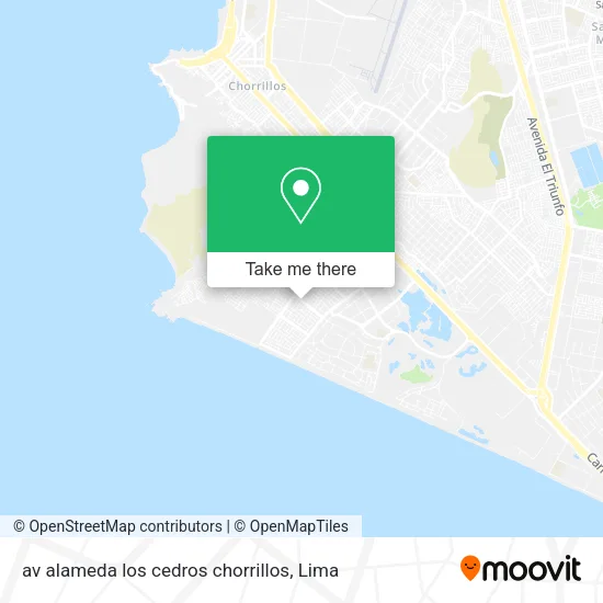 Mapa de av alameda los cedros chorrillos
